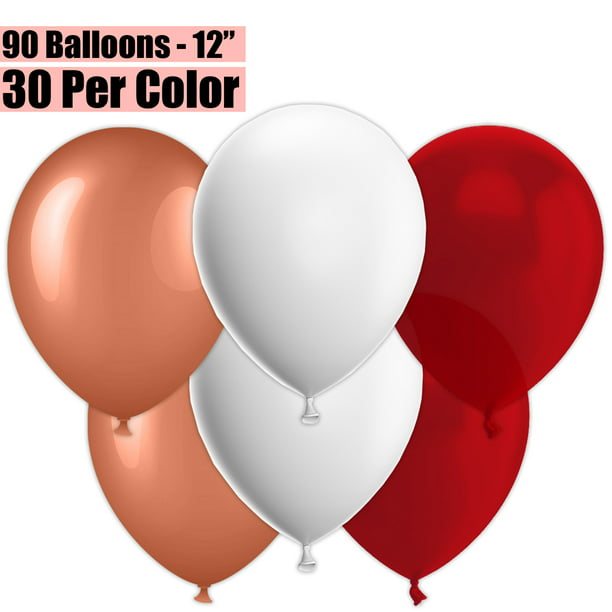 Unique 12 inches Latex White Balloons 30ct. 